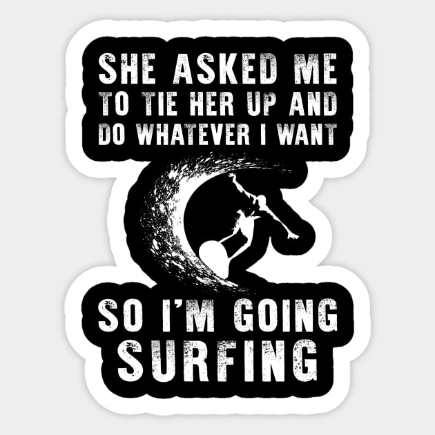 Riding Waves of Laughter: Embrace Your Playful Surfing Spirit! Sticker by MKGift